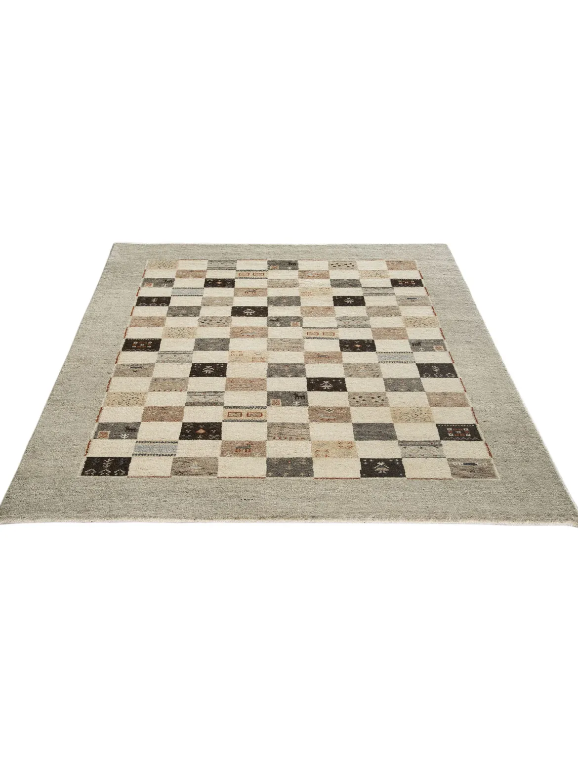 Shankapur Gabbeh-Teppich, Grey Natural