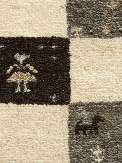 Shankapur Gabbeh-Teppich, Grey Natural