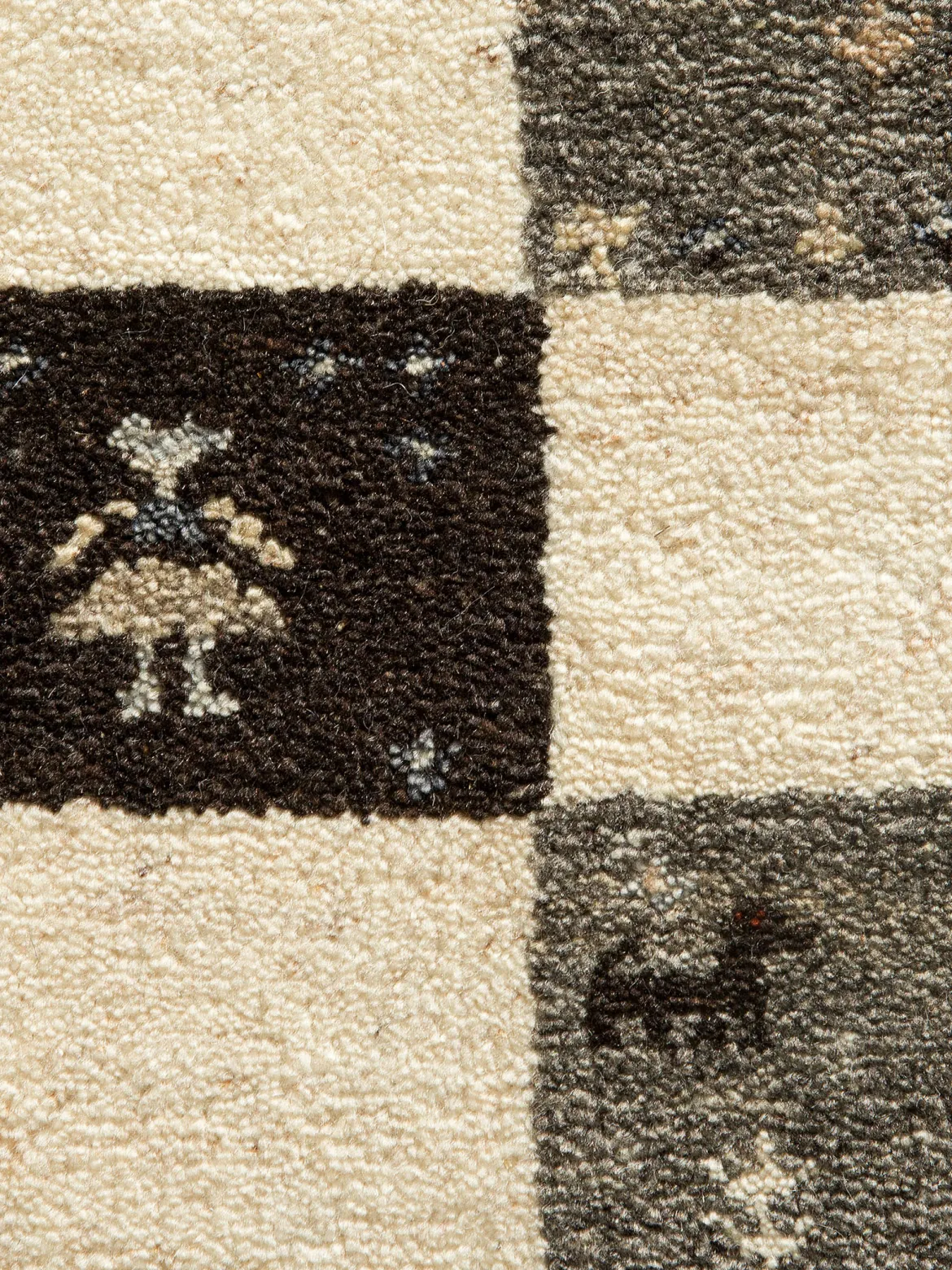 Shankapur Gabbeh-Teppich, Grey Natural