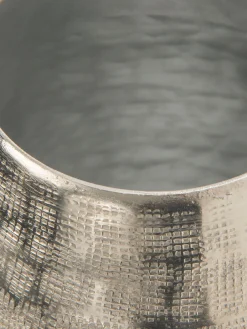 Silver Net Deko-Vase, Silber