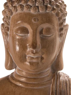 Sitting Buddha Figur, Hellbraun