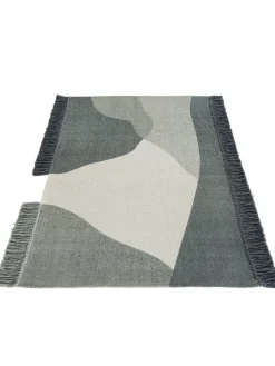 Skelby Flachgewebe-Teppich, Grau-Weiss