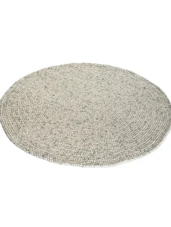 Smedby Filzkugel-Teppich, Grey Natural