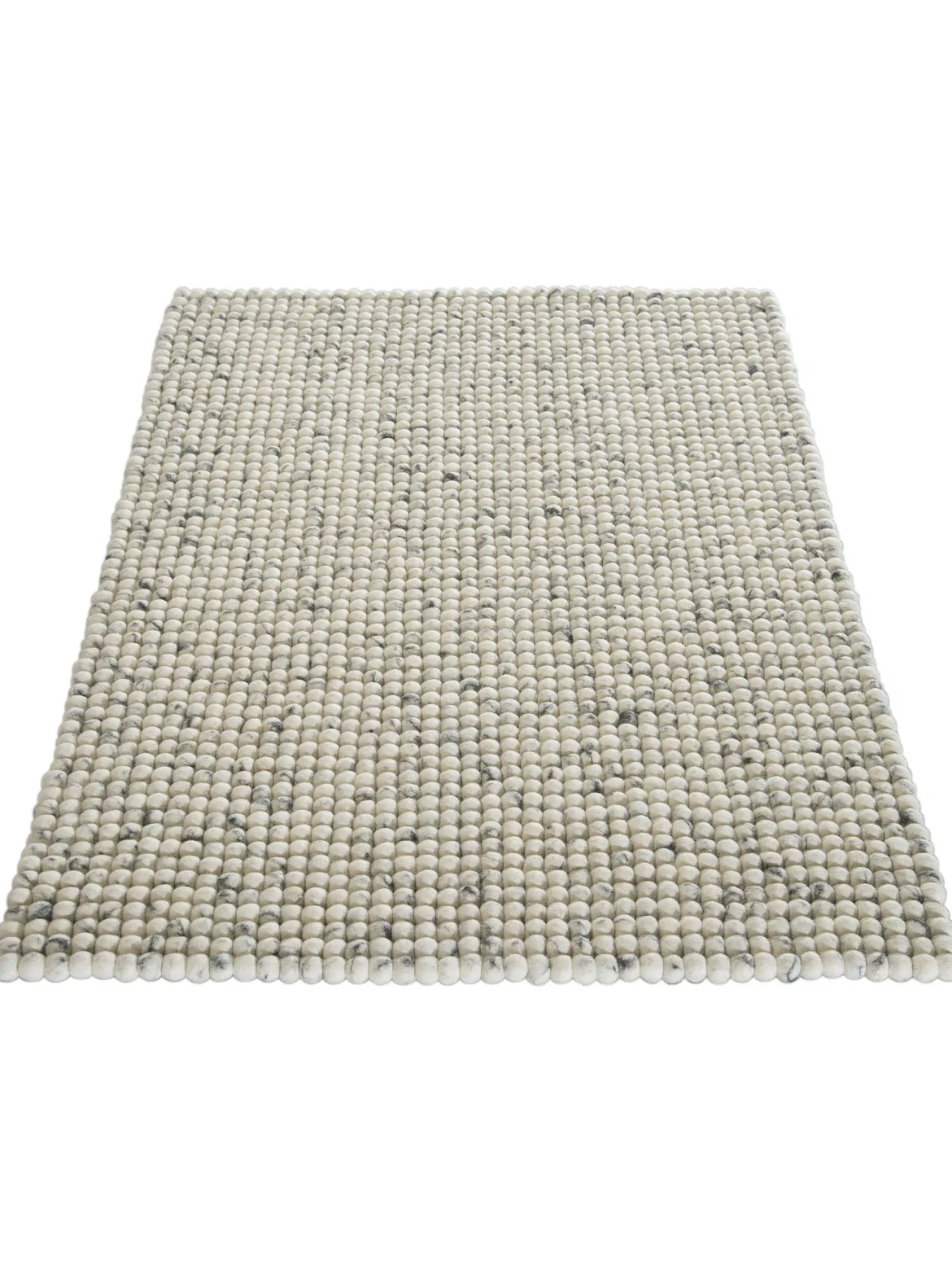 Smedby Filzkugel-Teppich, Grey Natural