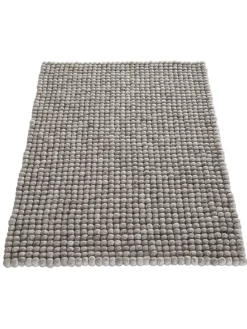 Smedby Filzkugel-Teppich, Stone Grey