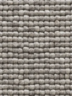 Smedby Filzkugel-Teppich, Stone Grey