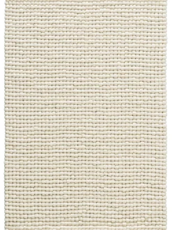 Smedby Filzkugel-Teppich, White