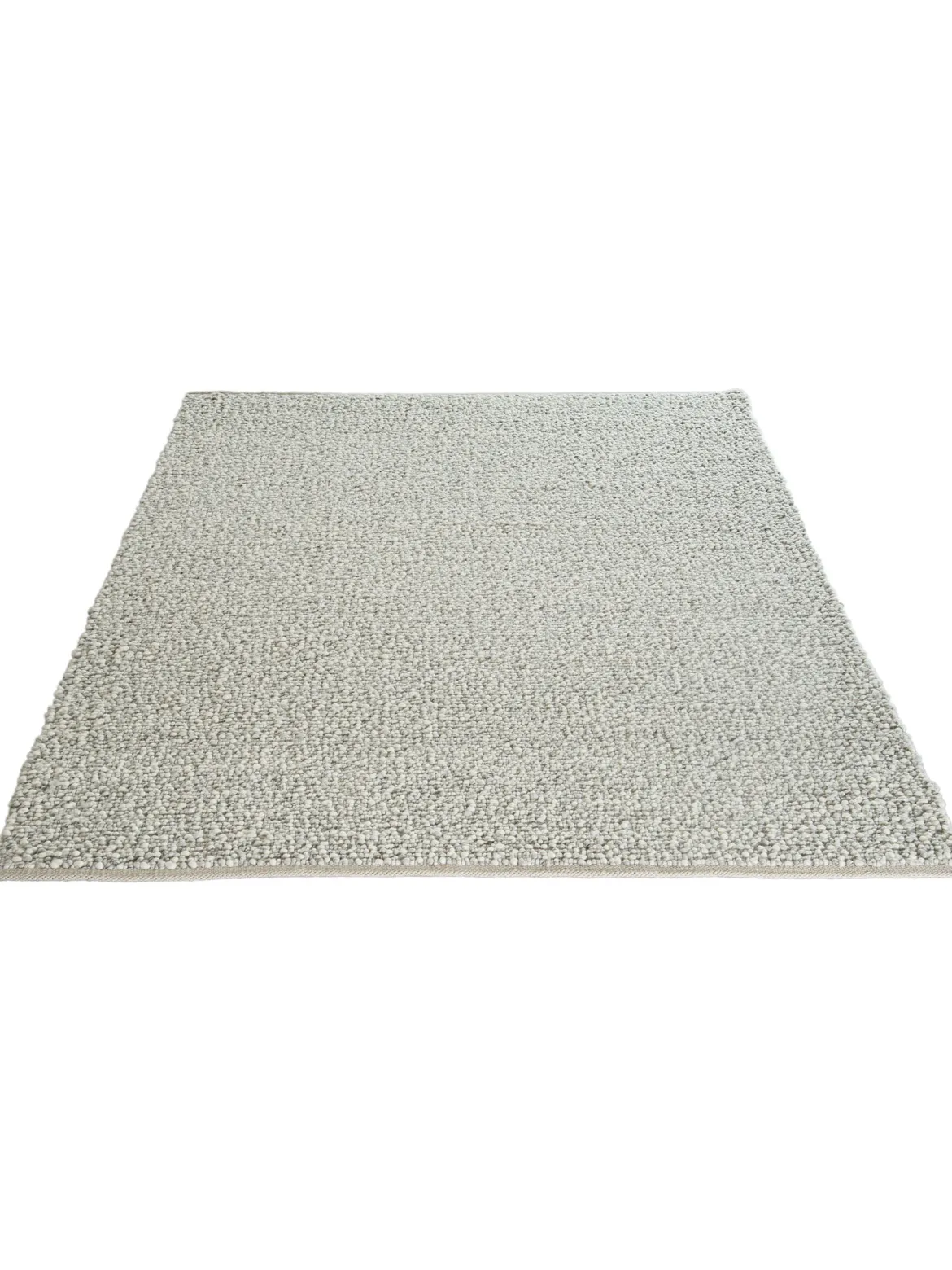 Solberga Woll-Teppich, Grey´n White
