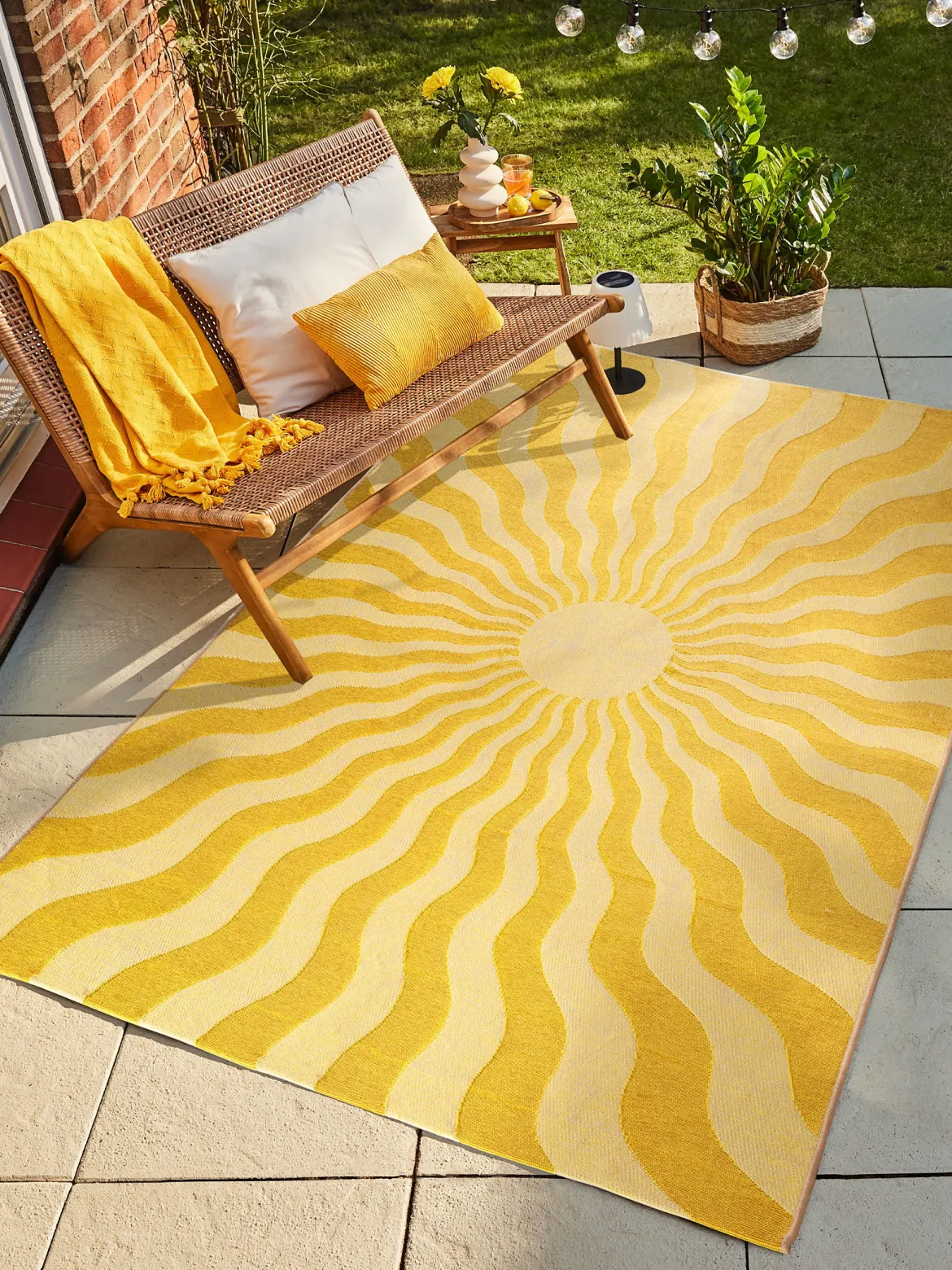 Sol Outdoor-Teppich, Sonnengelb