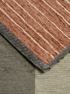 Stribe Vintage-Teppich, Grey-Terra