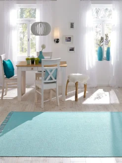 Summerweave Baumwoll-Teppich, Aqua