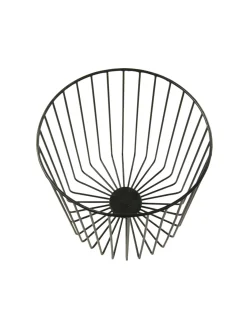 Sunburst Basket Korb, Schwarz