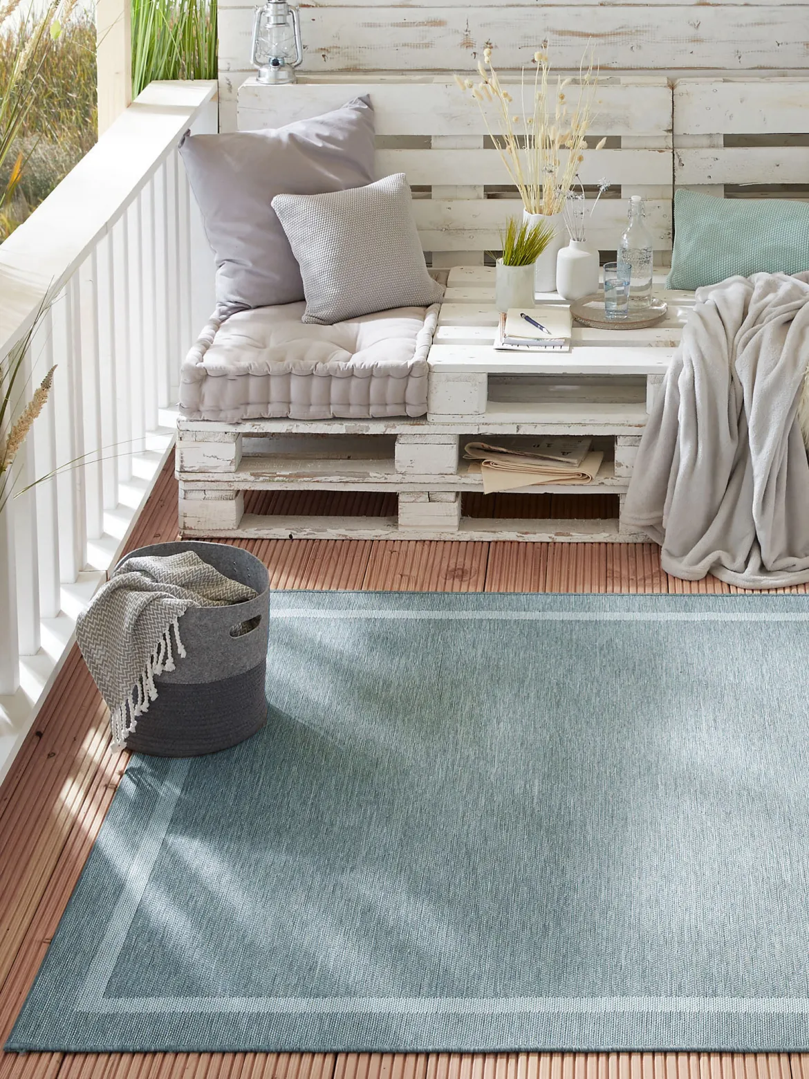 Svana Outdoor-Teppich, Aqua