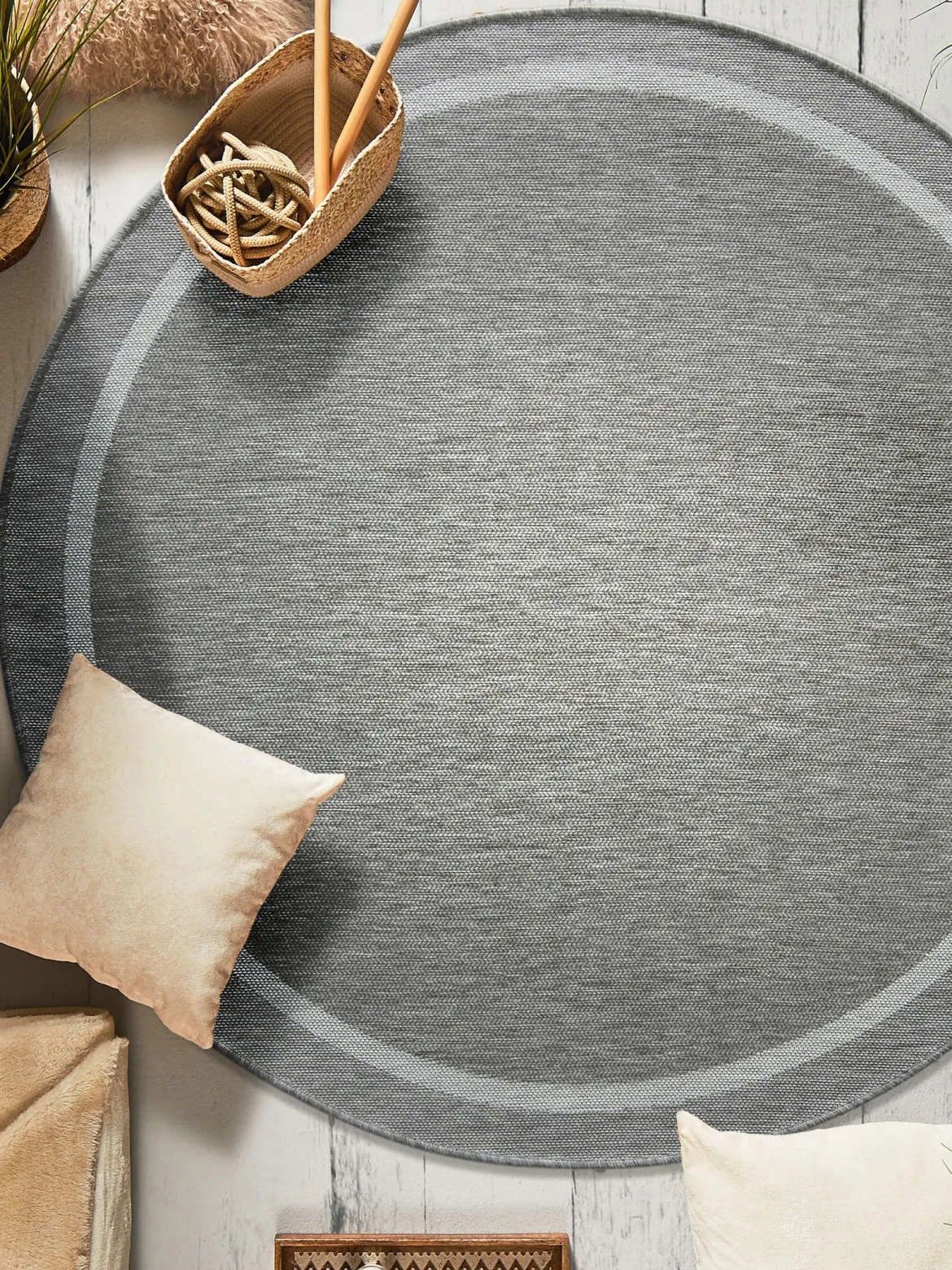 Svana Outdoor-Teppich, Silber