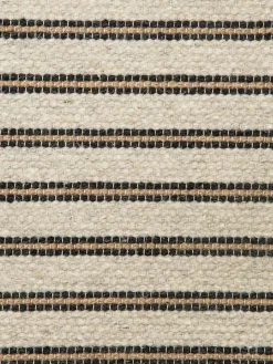 Svansbjerg Moderner Teppich, Creme/Schwarz