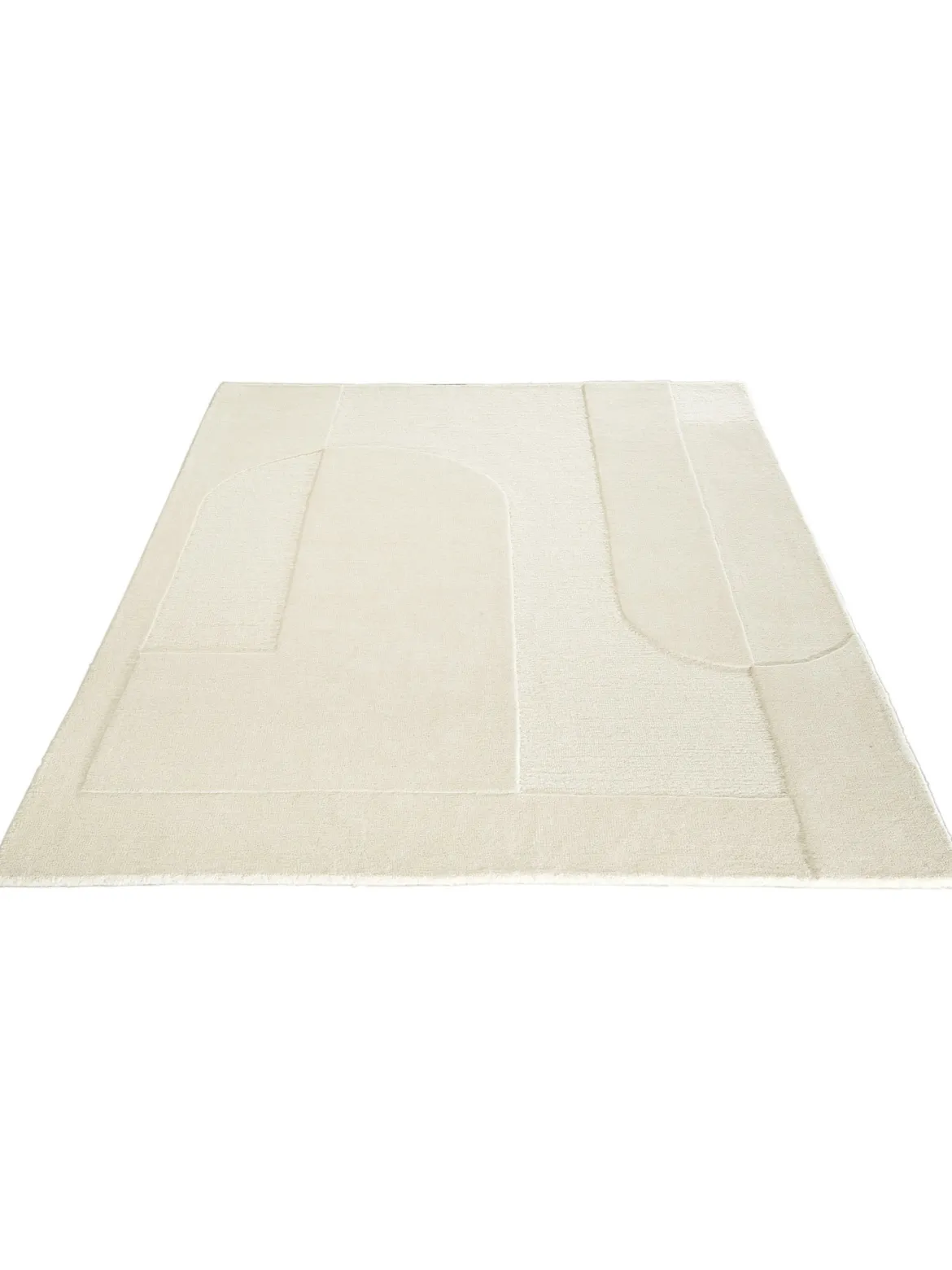 Taastrup Moderner Teppich, Natural/White