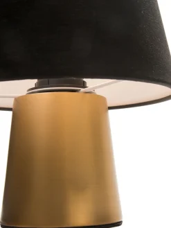 Talbury Tischleuchte, Satin Brass/Schwarz