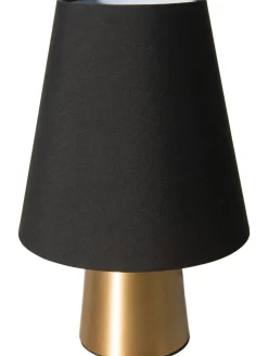 Talbury Tischleuchte, Satin Brass/Schwarz