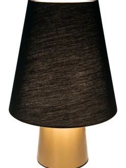 Talbury Tischleuchte, Satin Brass/Schwarz