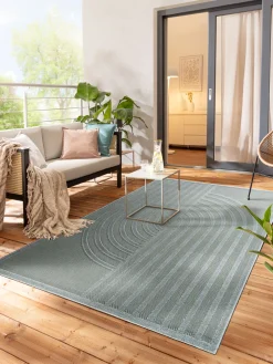 Talca Outdoor-Teppich, Grau