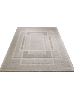Tamdrup Moderner Teppich, Silber