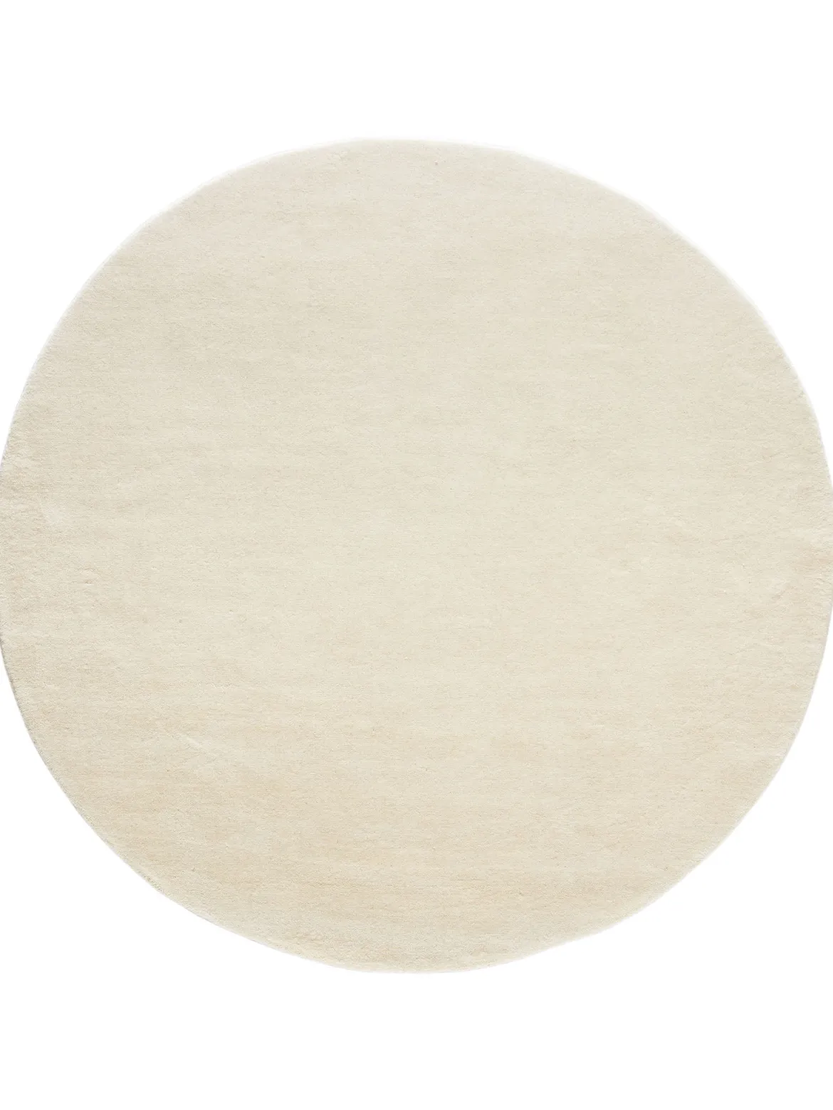Tamesna Woll-Teppich, Weiss/Natur