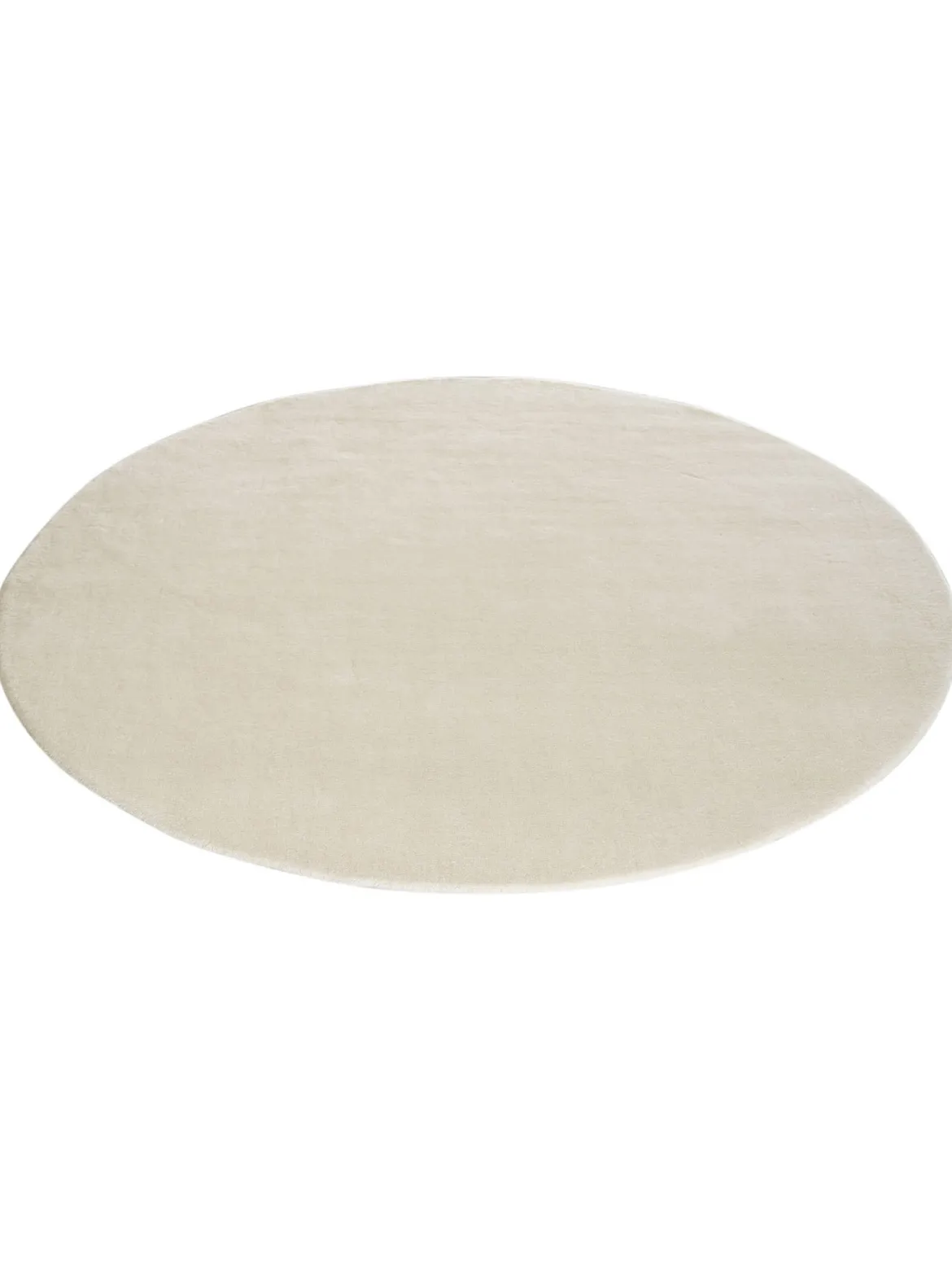 Tamesna Woll-Teppich, Weiss/Natur