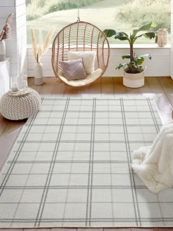Terrasini Outdoor-Teppich, Silber