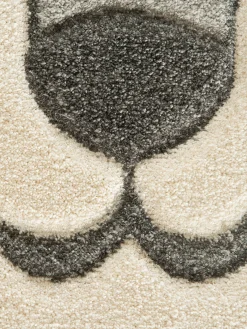 Todd Kinder-Teppich, Grau/Beige