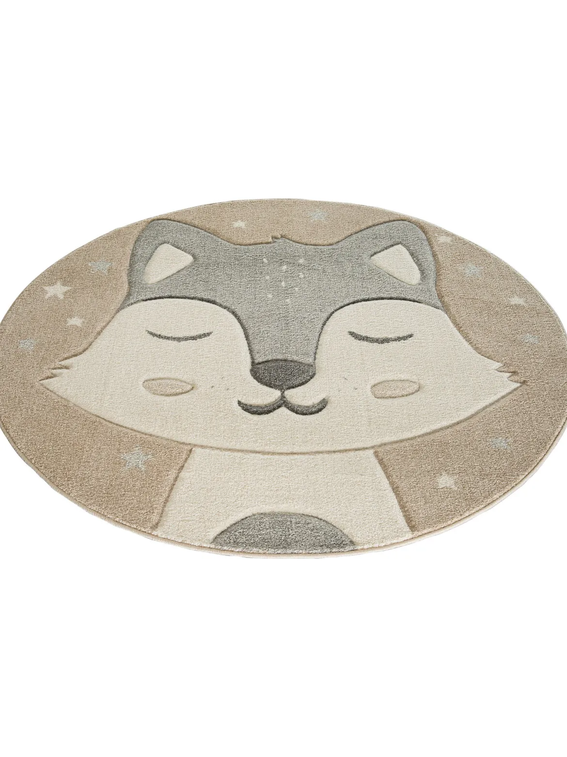 Todd Kinder-Teppich, Grau/Beige