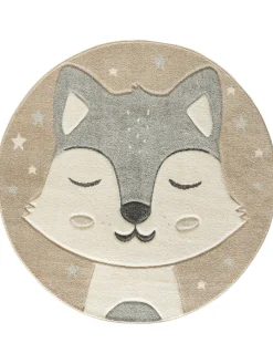 Todd Kinder-Teppich, Grau/Beige