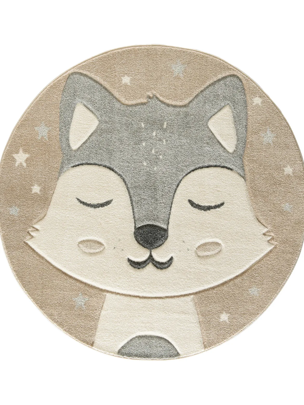Todd Kinder-Teppich, Grau/Beige