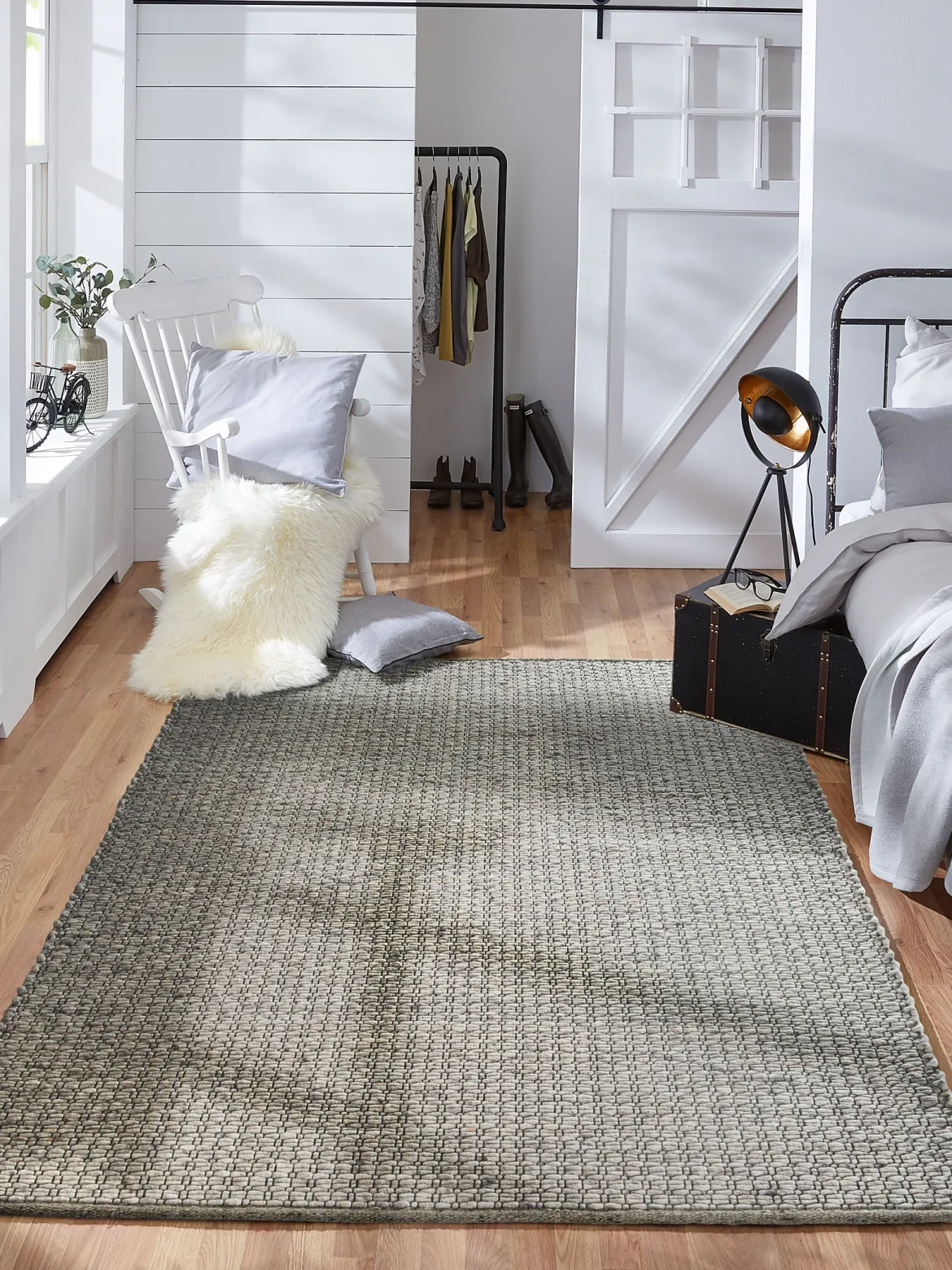 Toftlund Woll-Teppich, Grey