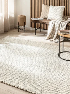 Toftlund Woll-Teppich, White