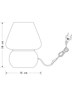 Trotap Lampe, Grau