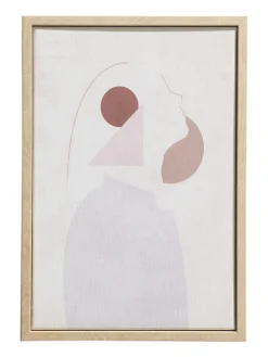 Uhuri Leinwand-Druck-gerahmt, Beige