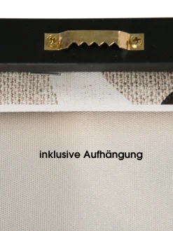 Ulana Leinwand-Druck-handbemalt, Grau
