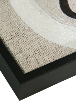 Ulana Leinwand-Druck-handbemalt, Grau
