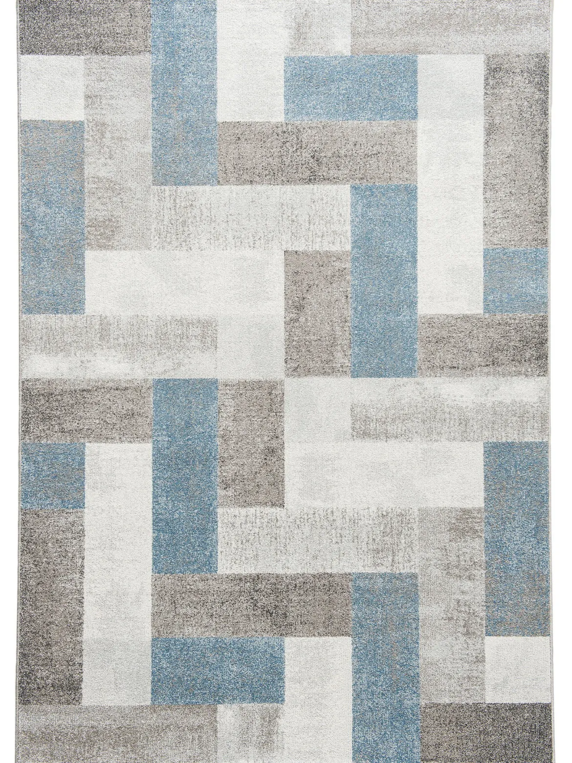Urban Maze Moderner Teppich, Blue Avenue