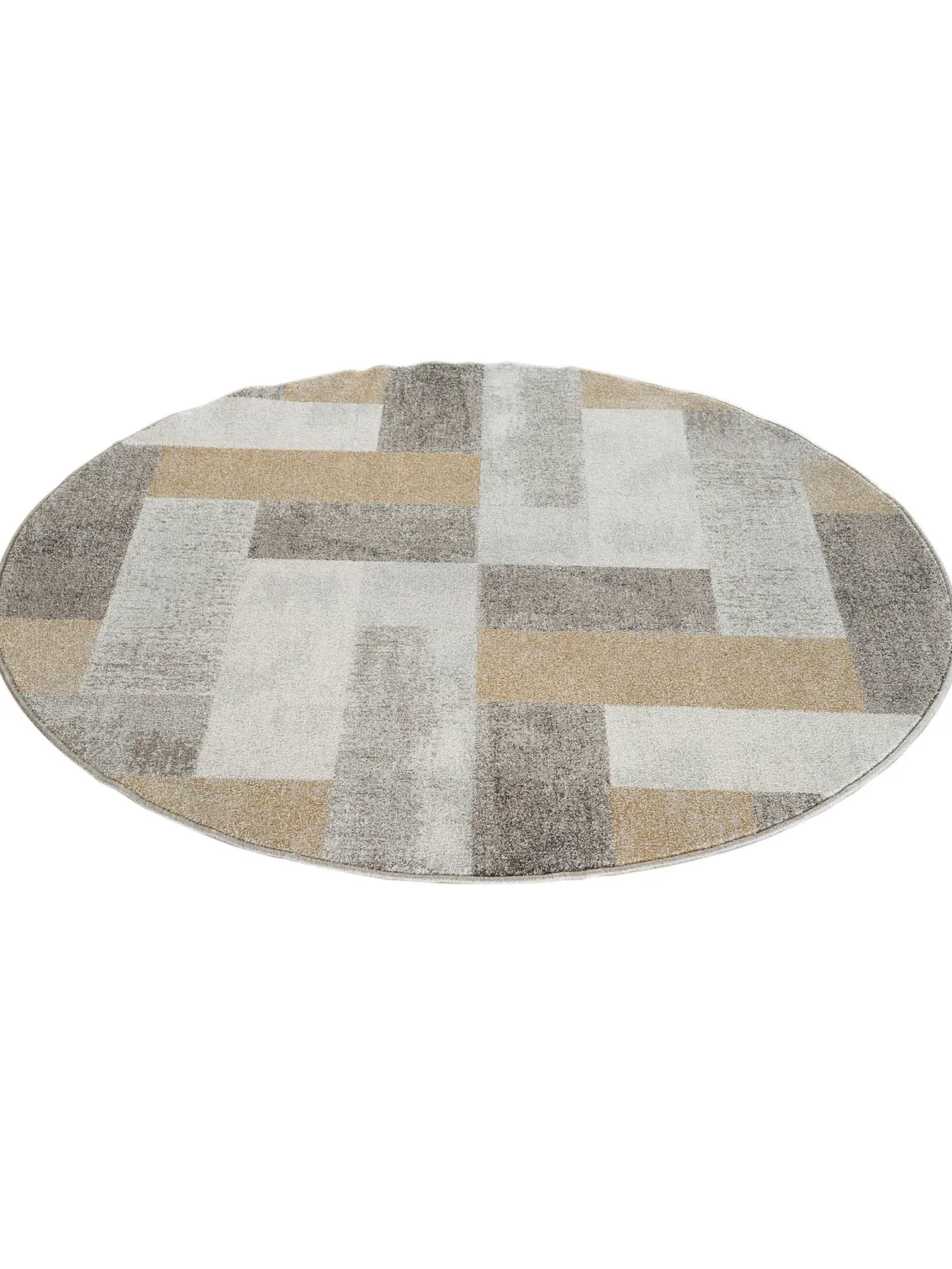 Urban Maze Moderner Teppich, Gold