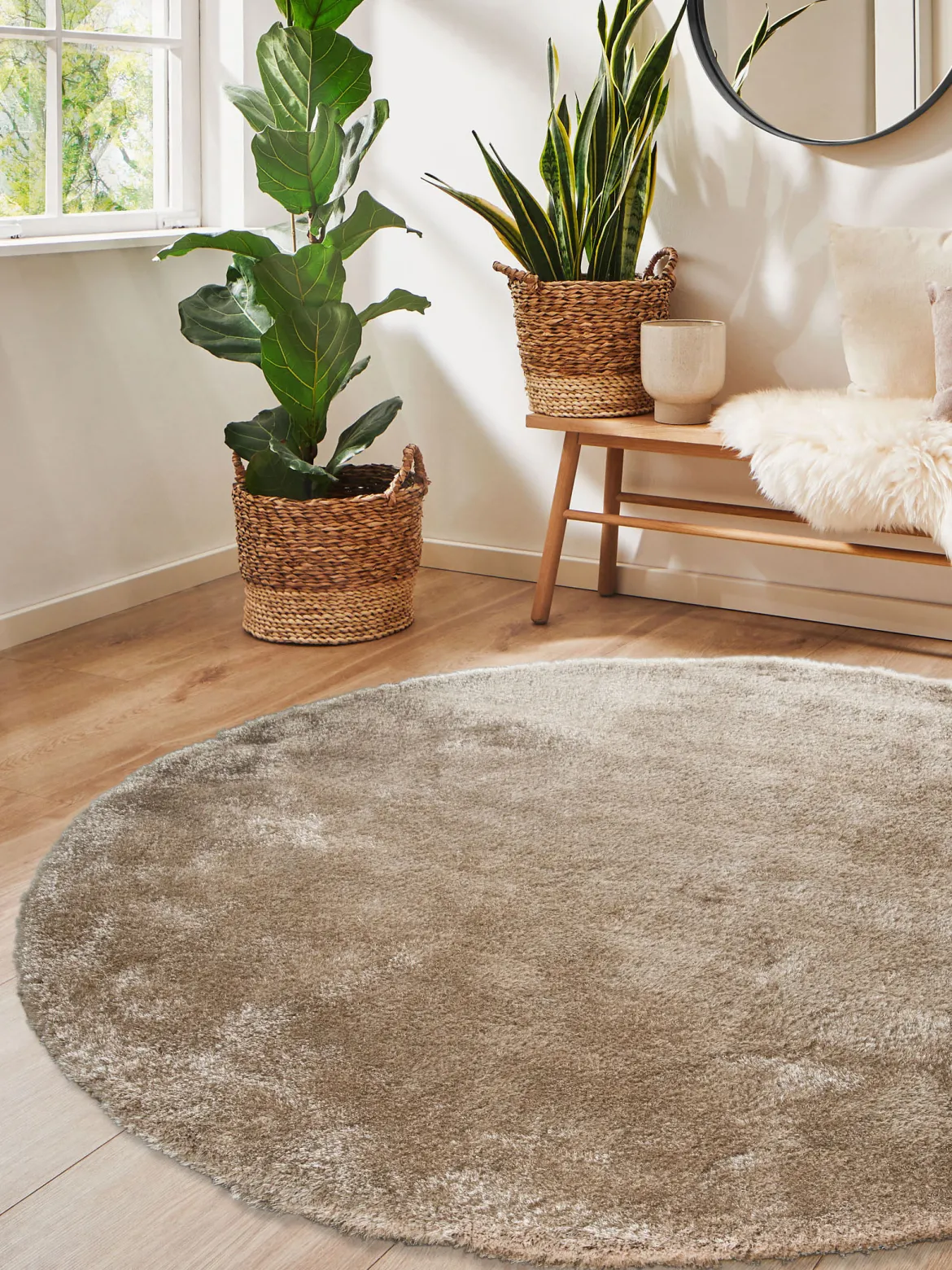 Vernissage Hochflor-Teppich, Beige