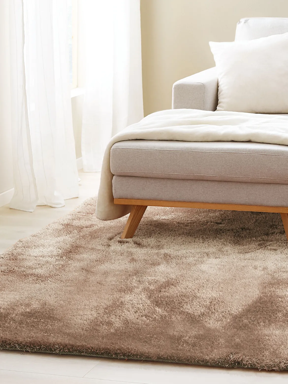Vernissage Hochflor-Teppich, Beige