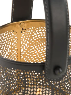 Verucca Windlicht, Black/Gold