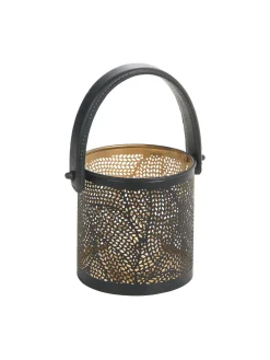 Verucca Windlicht, Black/Gold