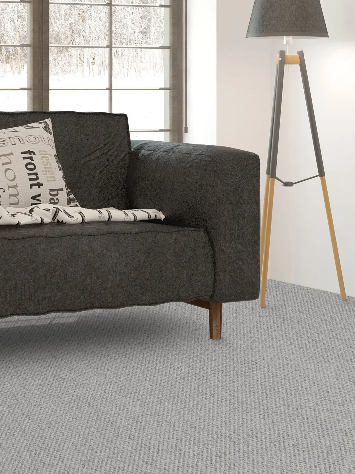 Viborg Woll-Teppichboden, Stone Grey 139