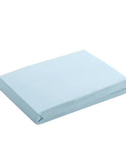 Vicenza Spannbetttuch, Eisblau