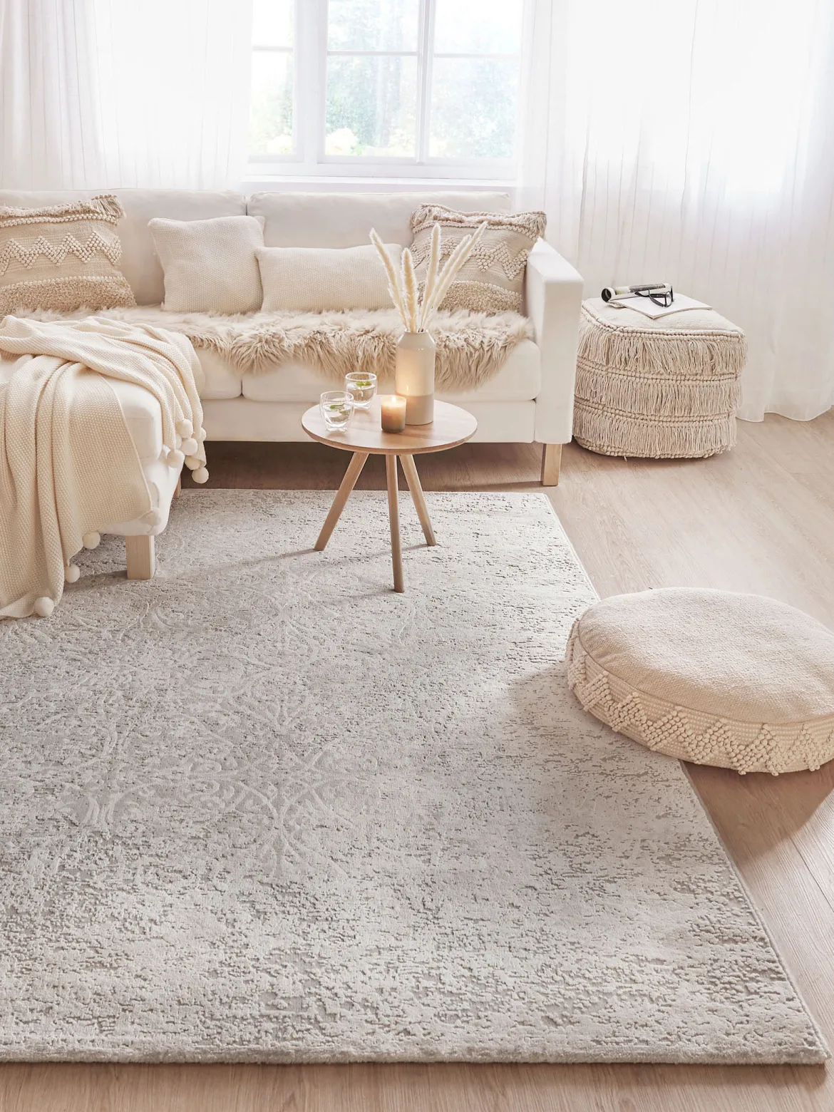 Vikonia Vintage-Teppich, Ivory