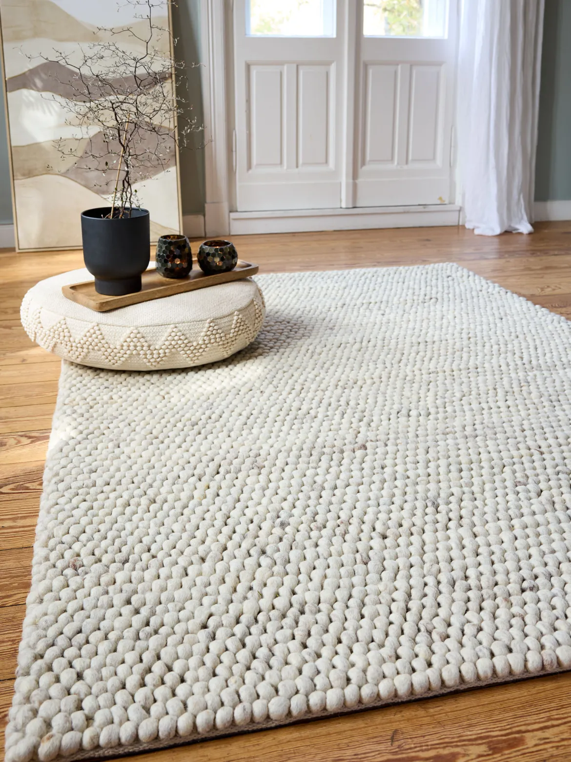 Vinstrup Woll-Teppich, Light Grey