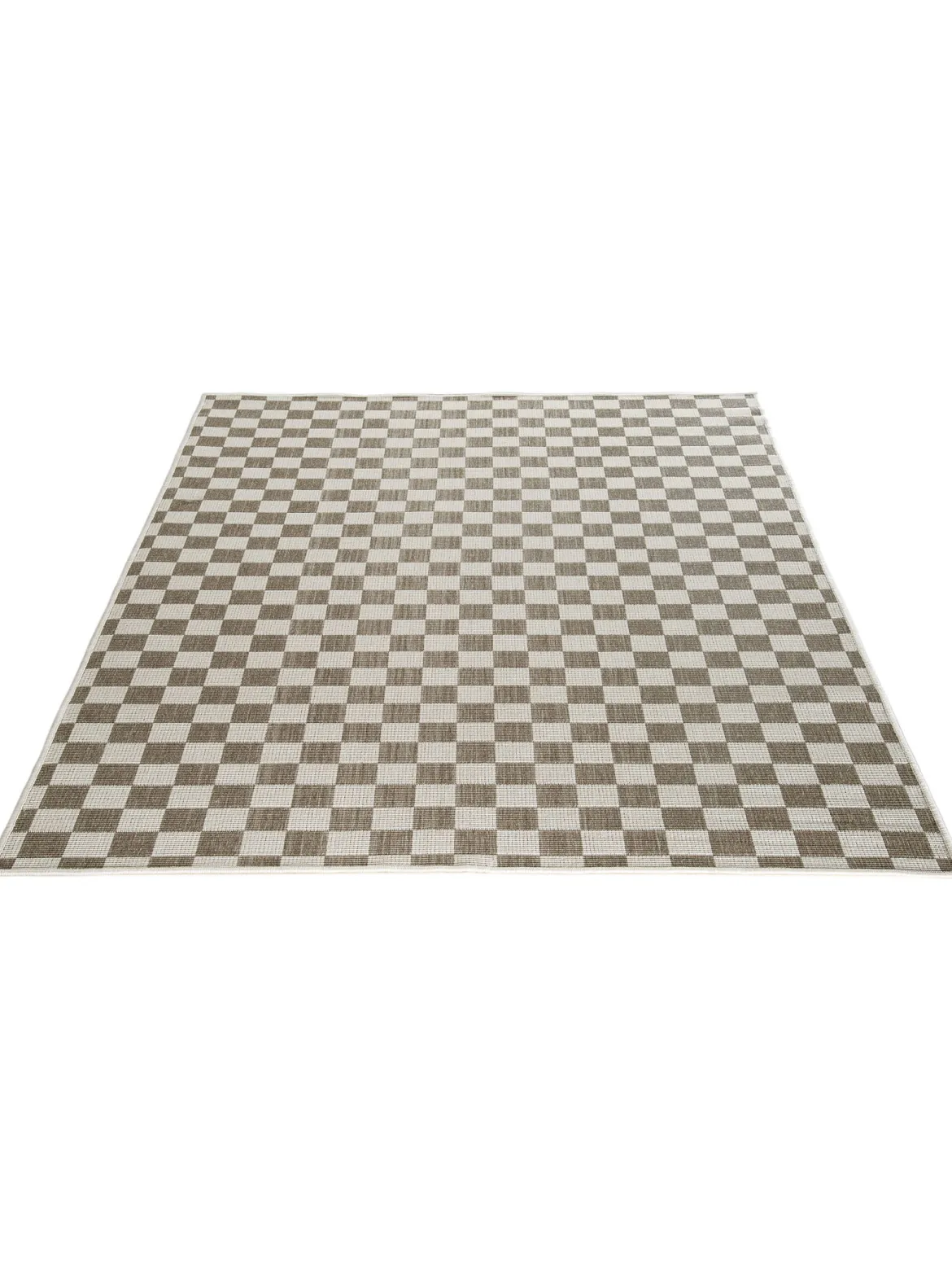 Waikato Outdoor-Teppich, Braun/Weiss