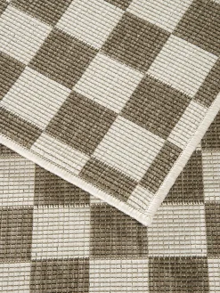 Waikato Outdoor-Teppich, Braun/Weiss